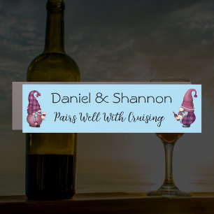 Wine Gnomes Pairs Well With Cruising Cruise Door Car Magnet