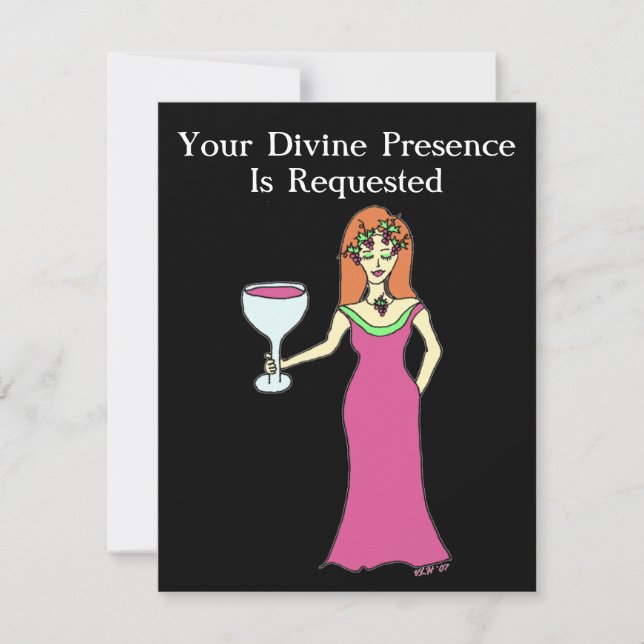 Wine Goddess Gathering Invitation (Front)