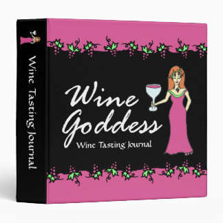 Wine Goddess Grapevine Wine Tasting Journal 3 Ring Binder