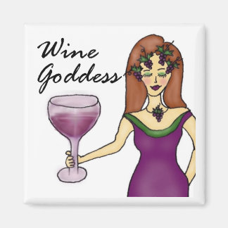 Wine Goddess (No Saying) Magnet