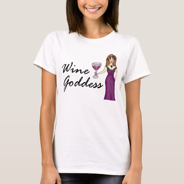 Wine Goddess (No Saying) T-Shirt (Front)