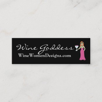 Wine Goddess  Winewomendesigns.com Profile Card by Victoreeah at Zazzle