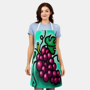 Wine Grapes Apron