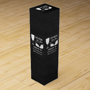 Wine & Grapes, Chalkboard Wine Bar/Winery Box