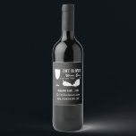 Wine & Grapes, Chalkboard Wine Bar/Winery Label<br><div class="desc">Wine & Grapes,  Chalkboard Wine Bar/Winery Wine Bottle Label By The Business Card Store.</div>