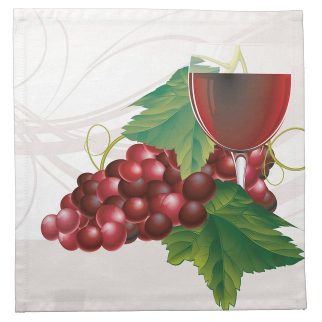Wine & Grapes Napkin (Front)