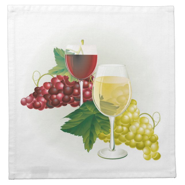 Wine & Grapes Napkin (Front)