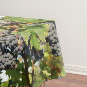 Wine Grapes On Vine Tablecloth