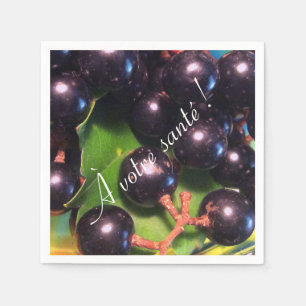 Wine Grapes Paper Napkins