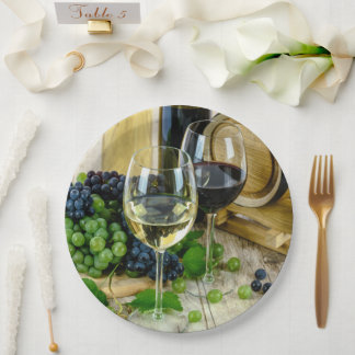 Wine Grapes Paper Plates