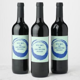 Wine Grapes Personalized Flowers Red White Label