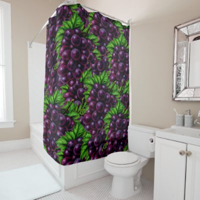 Wine Grapes Shower Curtain