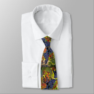 Wine Grapes Vineyard Harvest Time Neck Tie