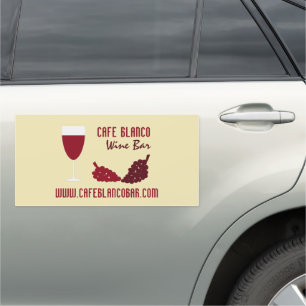Wine & Grapes, Wine Bar/Winery Car Magnet