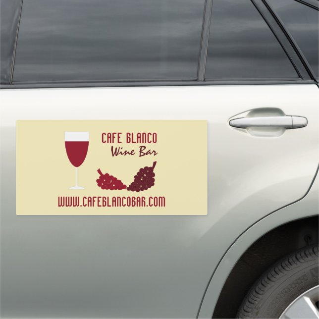 Wine & Grapes, Wine Bar/Winery Car Magnet (In Situ)