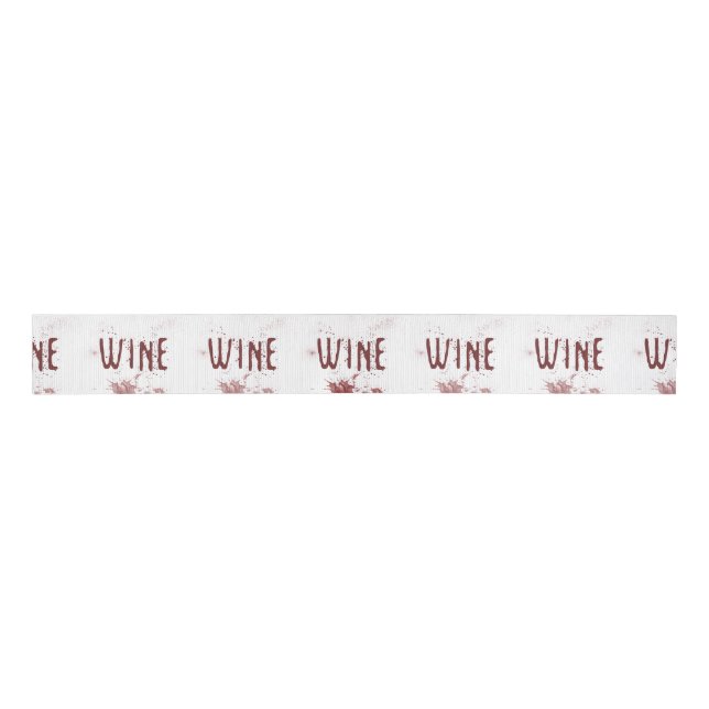 Wine Grosgrain Ribbon (Front)
