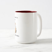 Wine & Guinea Pig Two Tone Mug (Front Right)
