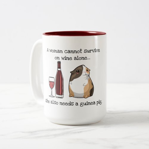 Wine  Guinea Pig Two Tone Mug