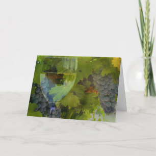 Wine Happy Birthday Card