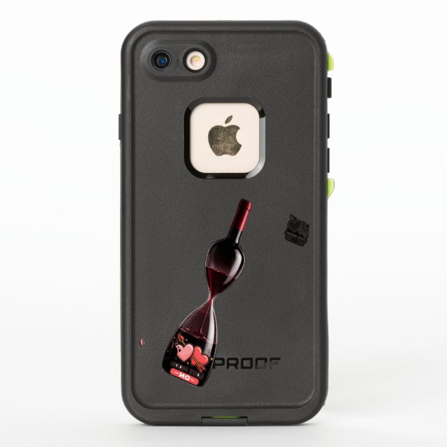 Wine Hourglass - Time Flowers Like Wine  LifeProof iPhone Case (Back)