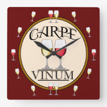 WINE Humor Acrylic Wall Clock