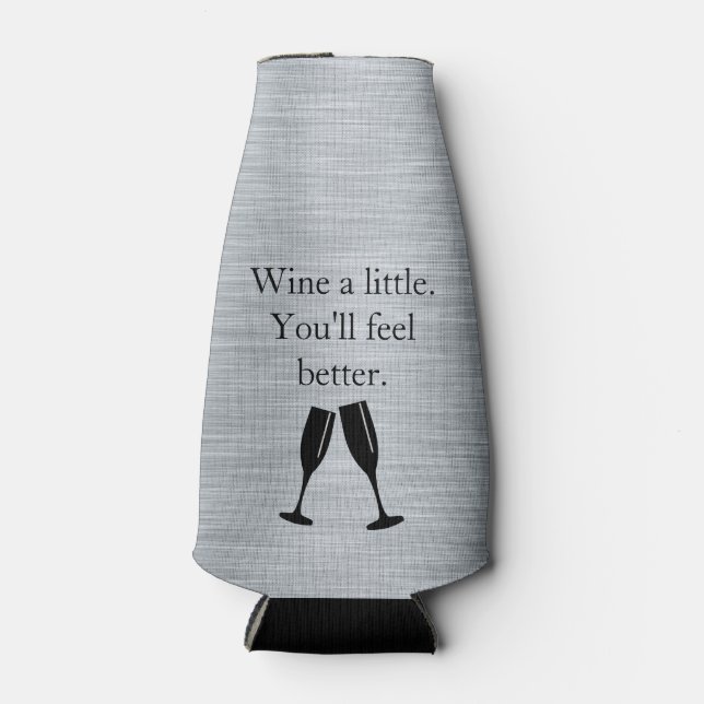 Wine Humor Bottle Cooler (Front)