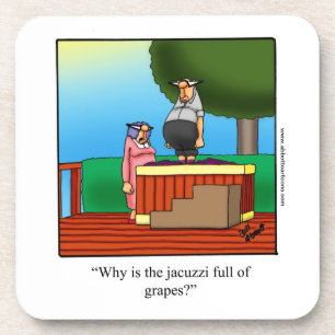 Wine Humor "Jacuzzi" Coaster Set "Spectickles"
