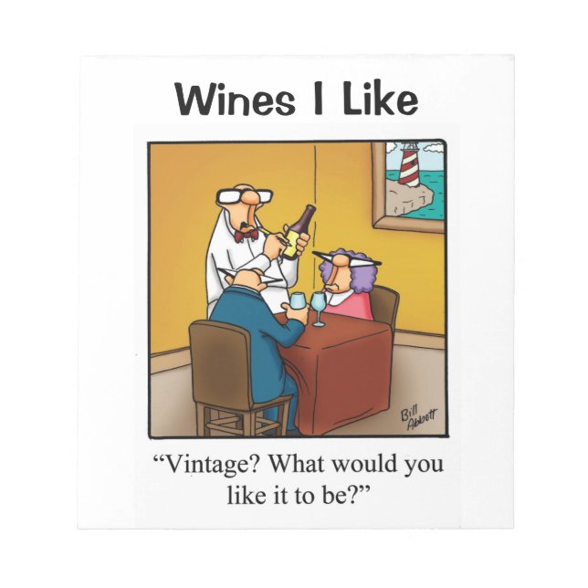 Wine Humor Journal Notepad Gift (Front)