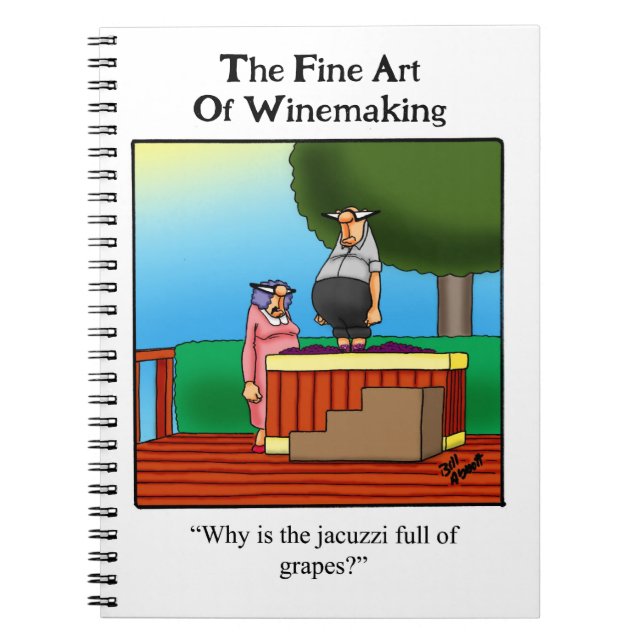 Wine Humor Personalize Notebook (Front)
