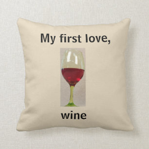 Wine Humor Throw Pillow
