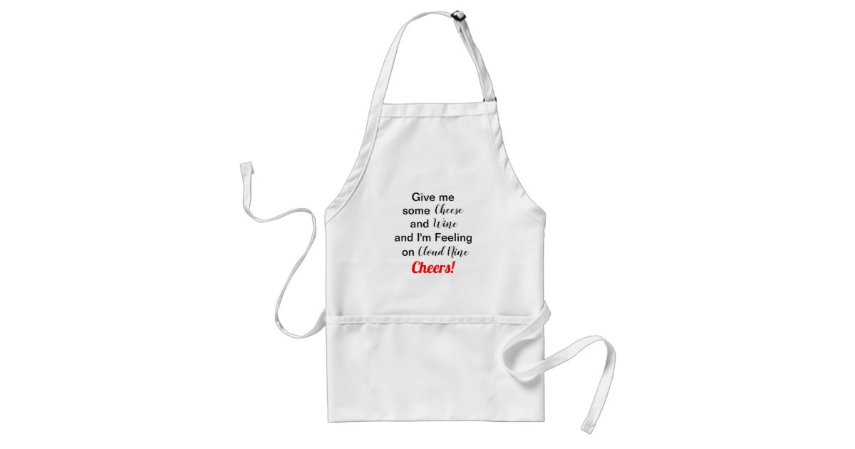 Wine Humor Aprons I/'m Aging Like Fine Wine White Kitchen Apron