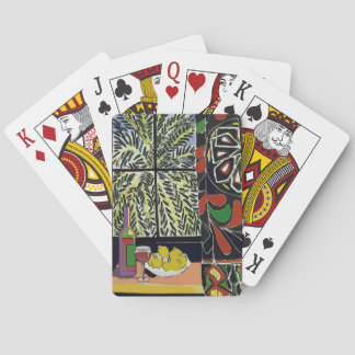 Wine In Window Abstract Poker Cards