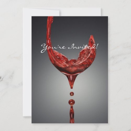 Wine invitation card