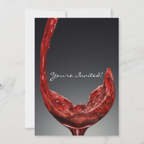 Wine invitation card