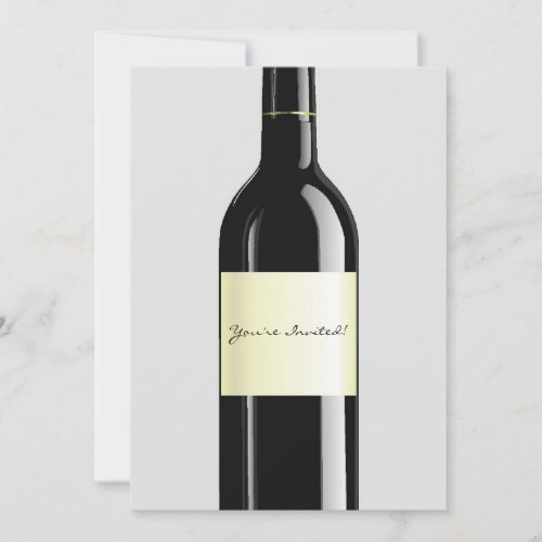 Wine invitation card