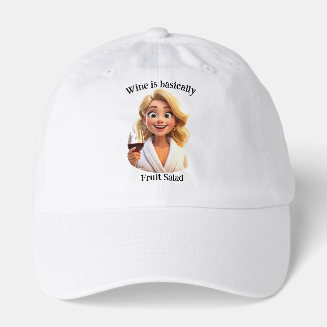 Wine is basically fruit salad hat (Front)