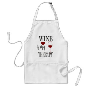 Wine Is My Therapy Apron