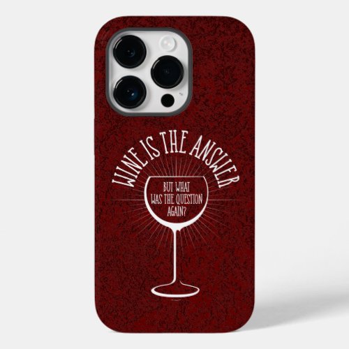 Wine Is The Answer Case_Mate iPhone Case