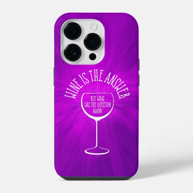 Wine Is The Answer Case-Mate iPhone Case (Back)