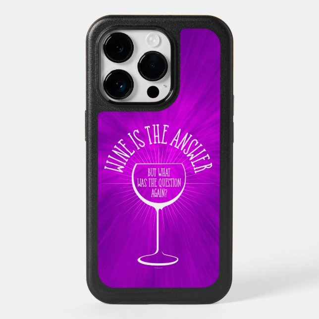 Wine Is The Answer OtterBox iPhone Case (Back)