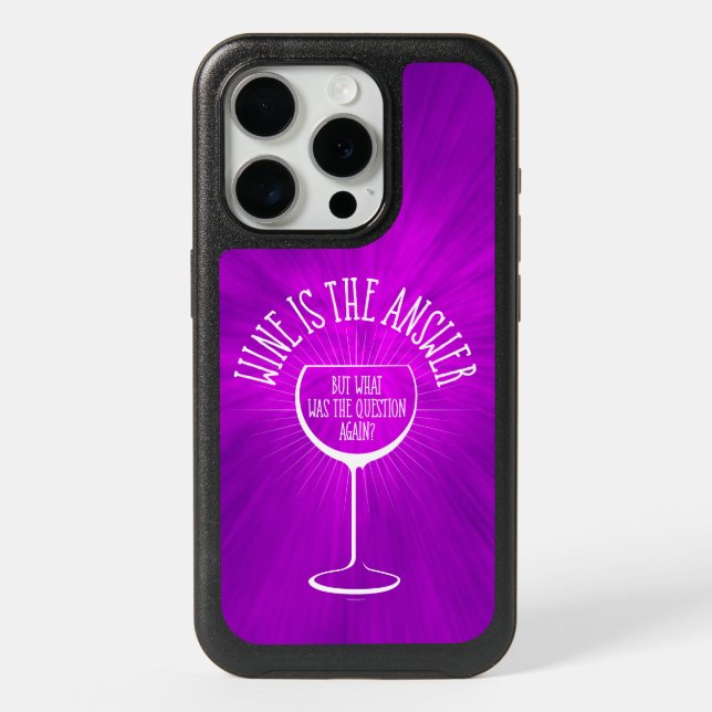 Wine Is The Answer OtterBox iPhone Case (Back)
