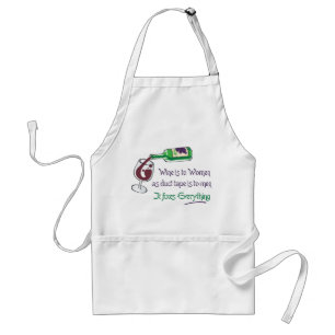 Wine is to Women Adult Apron