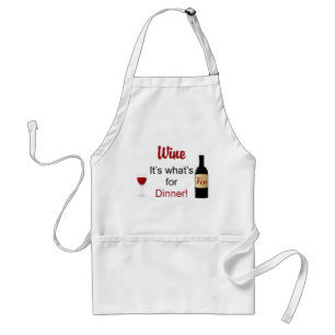 Wine It's What's for Dinner apron