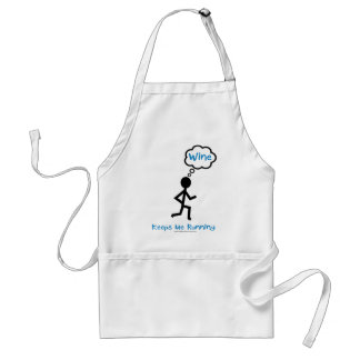 Wine - Keeps Me Running Adult Apron