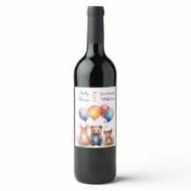 Wine Label Baby Shower