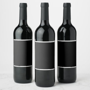 Wine Label Custom Wine Label Blank Black Label