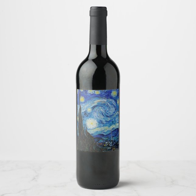 WINE LABEL : VAN GOGH : STARRY NIGHT (Front)