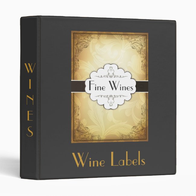 Wine Labels Binder