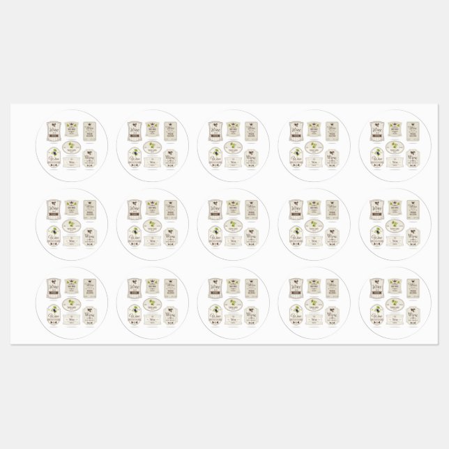 Wine Logo Labels (Sheet)