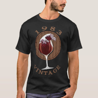 Wine Lover Birthday 1983 Vintage T-Shirt
